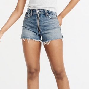 Abercrombie & Fitch High Rise Zipper Shorts